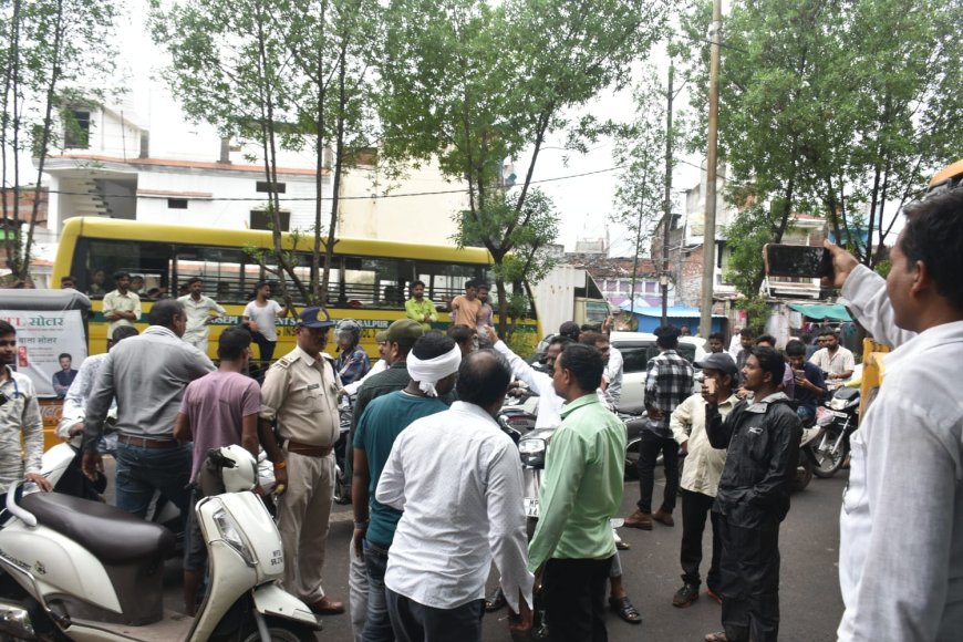 जबलपुर के घमापुर-रद्दी चौकी मार्ग से फिर हटाए गए कब्जे