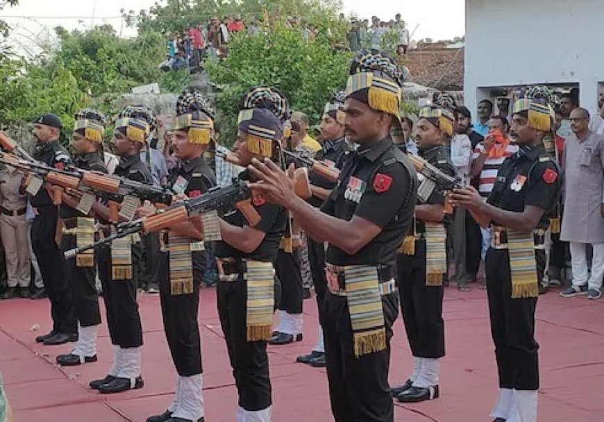 सेना का जवान सड़क हादसे में शहीद,राजकीय सम्मान के साथ अंतिम विदाई